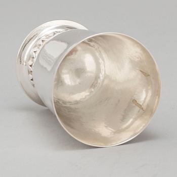 GEORG JENSEN, a silver cup from Copenhagen, Denmark.