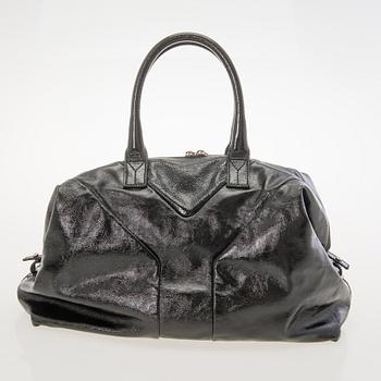 YVES SAINT LAURENT Easy Patent Leather Boston Bag.