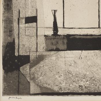 Philip von Schantz, etching and aquatint, signed, trial proof, dated -53.