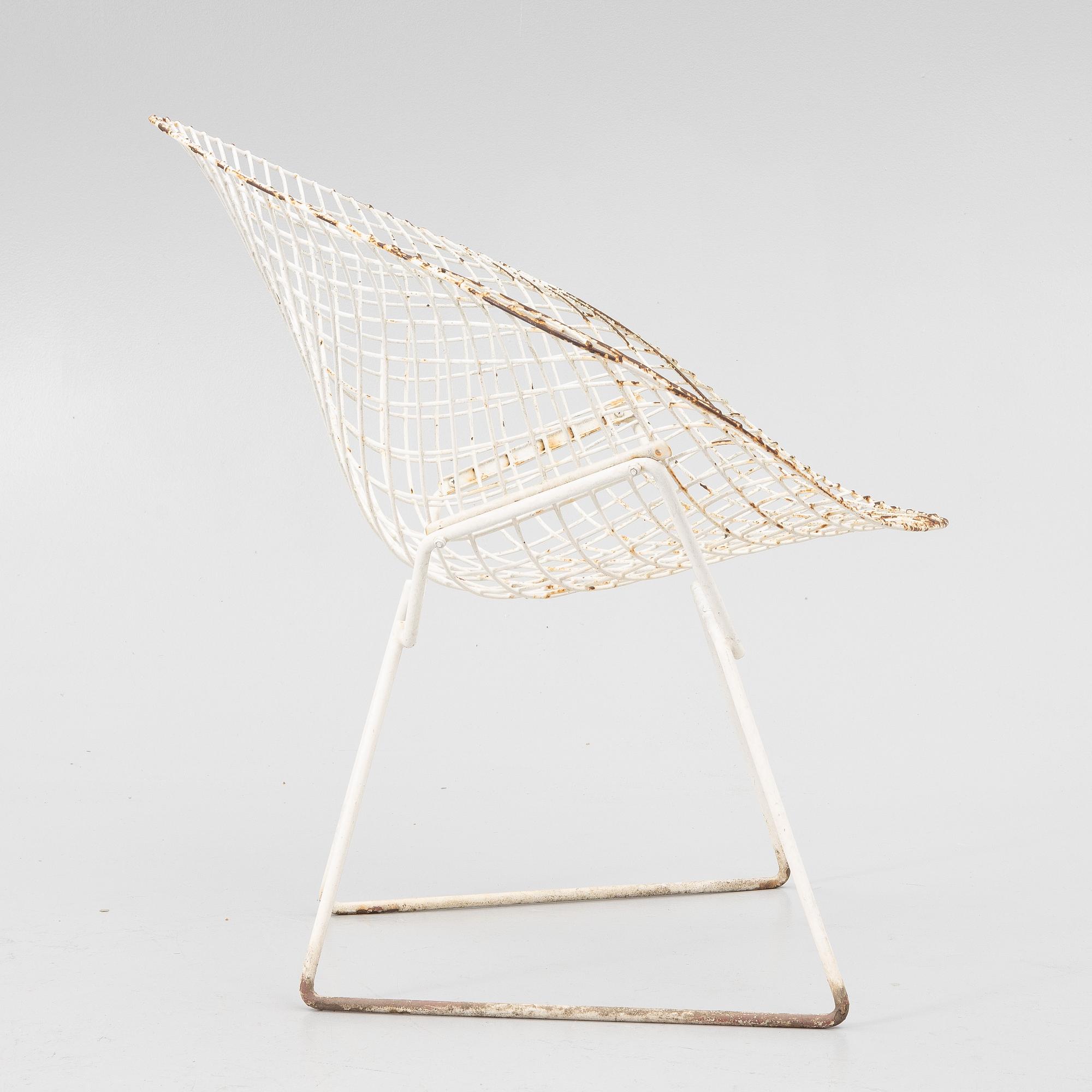 Harry Bertoia, fåtölj, "Diamond Chair", 1900-talets andra hälft.