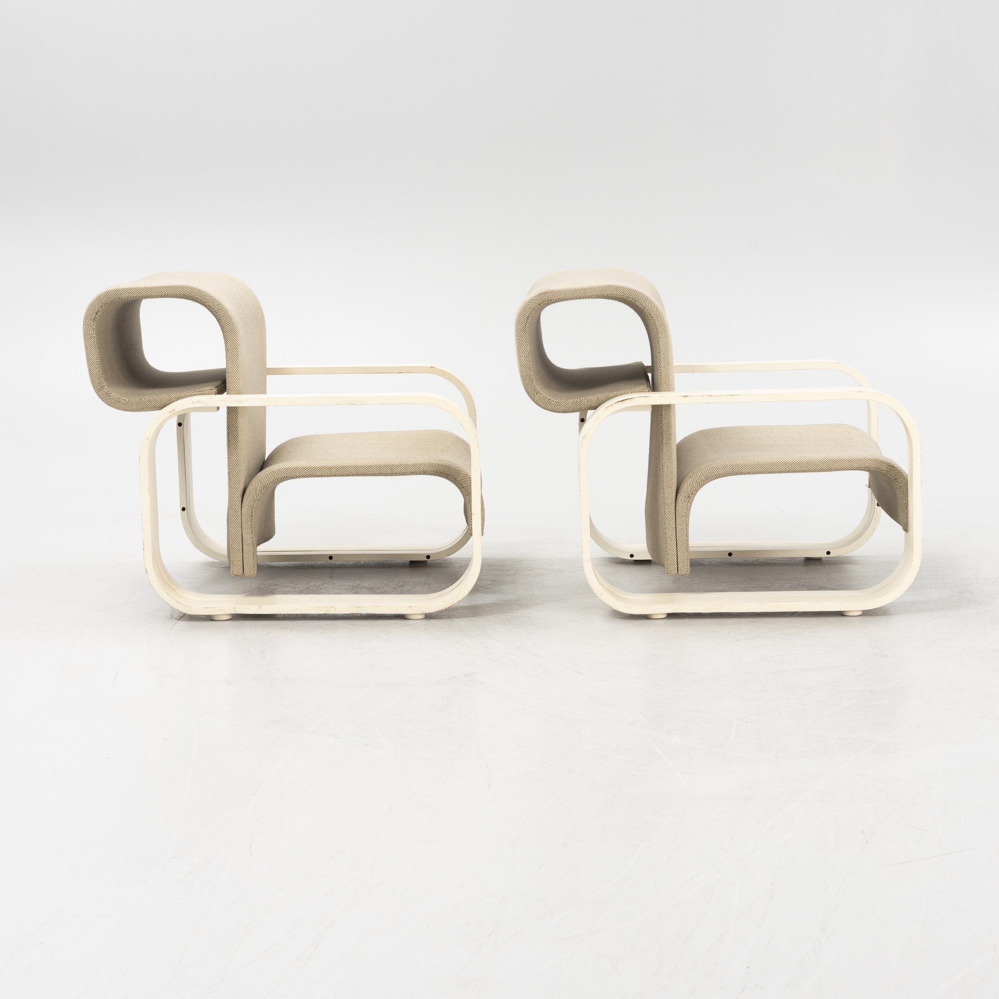 Jan Bocan, a pair of armchairs, second half of the 20th centruy.