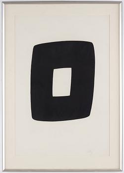 Ellsworth Kelly, "Noir avec Blanc" ur "Suite of Twenty-seven Lithographs".