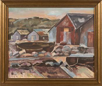 TUNTEMATON TAITEILIJA 1900-LUKU, öljy kankaalle, ei signeerattu.