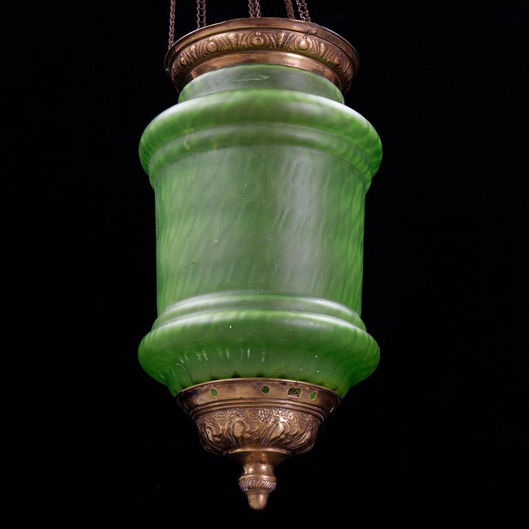 A circa 1900 ceiling light.