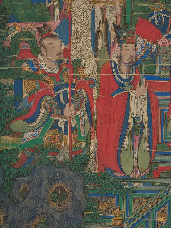 A large painting by anonymous artist, Qing dynasty, 18th/19th century.
