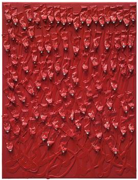 393. Arman (Armand Pierre Fernandez), "Monochrome accumulation no 5007".