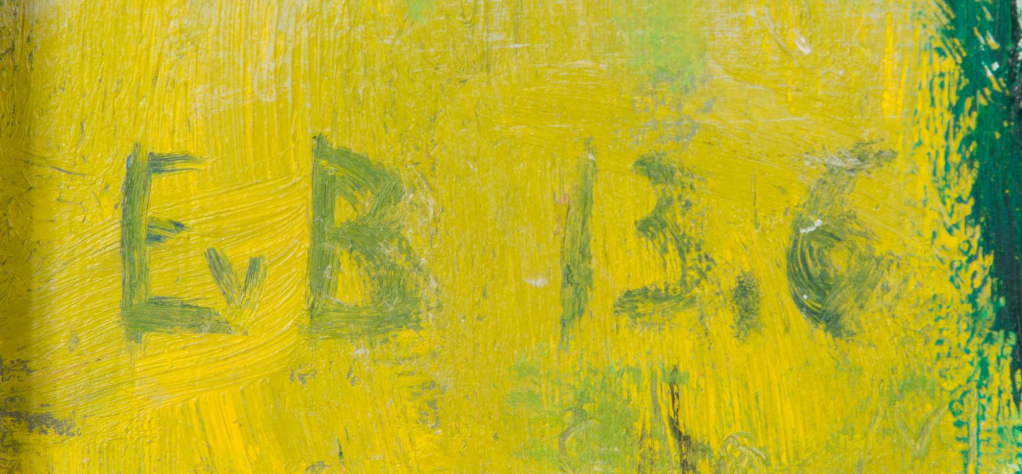 Eero von Boehm, oil on board, signed.