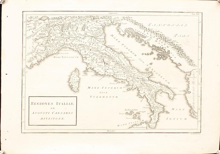 KARTOR, 2 st, Cellarius 1700-tal.
