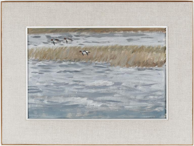 ALLAN ANDERSSON, olja på pannå, signerad och daterad 1968 a tergo.