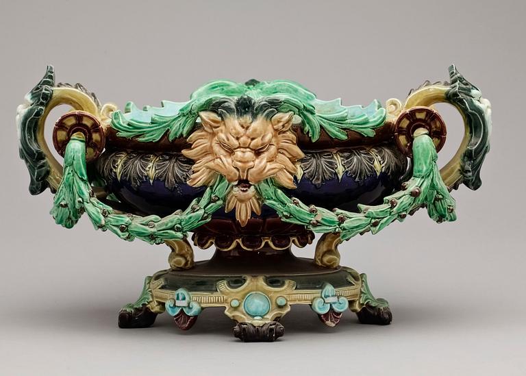 JARDINÄR, majolika, 1800-talets slut.