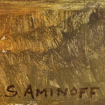 SIGRID AMINOFF, oil on canvas, signed S Aminoff.