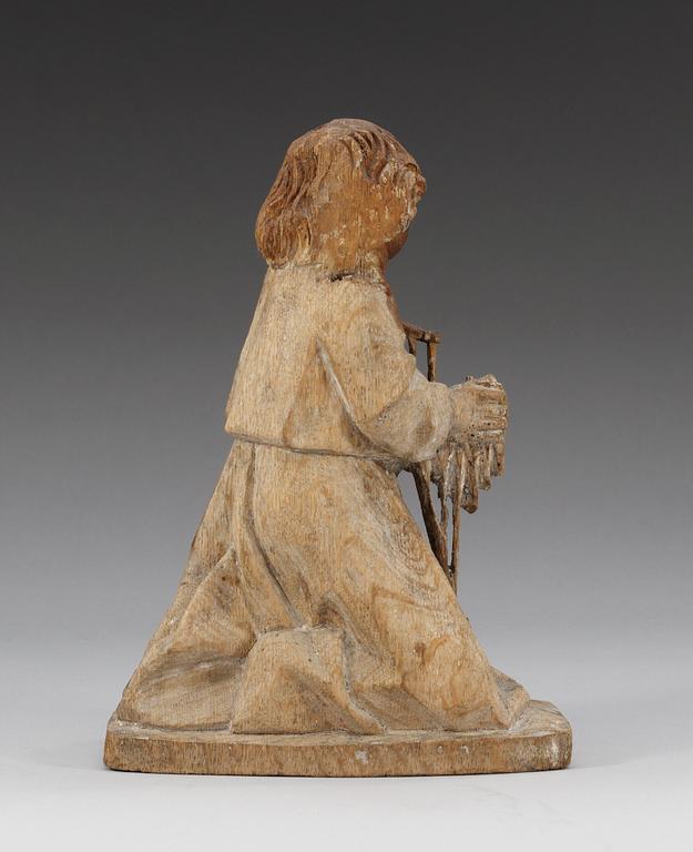 A wooden sculpture, possibly Antwerp 16th century.