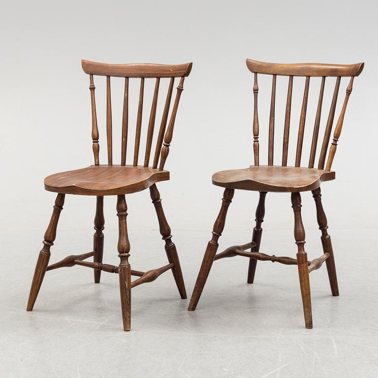 Six early 20th century chairs.