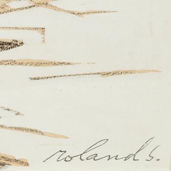 Roland Svensson, mixed media, signed.