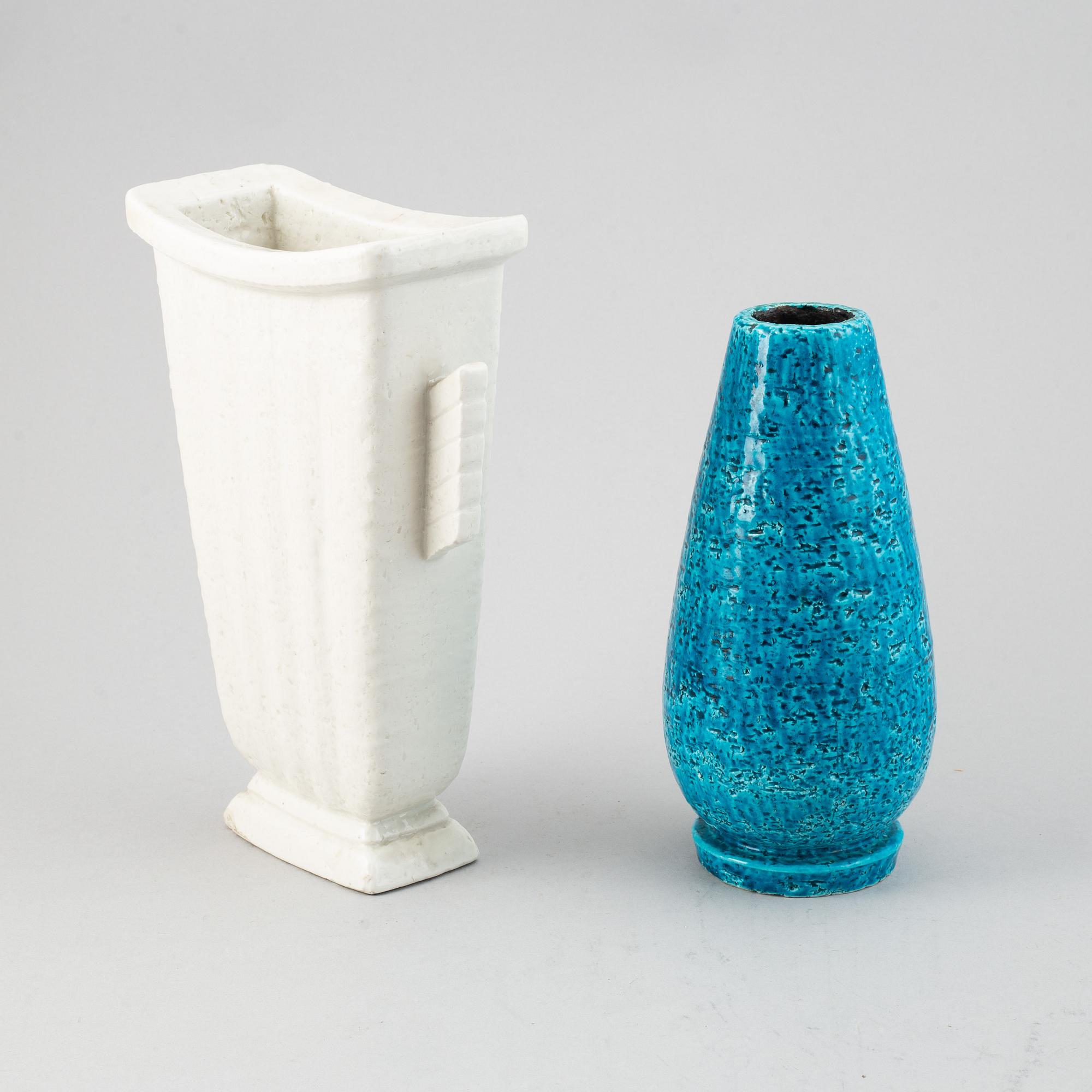 Gunnar Nylund, two stoneware vases for Rörstrand.
