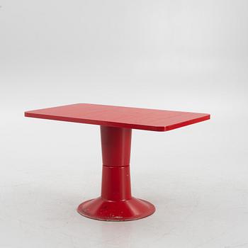 Yrjö kukkapuro, a "Saturnus" table and four chairs, Haimi, Finland, 1970's.