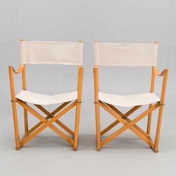 A pair of folding chairs for Interna, Denmark, late 20th Century.