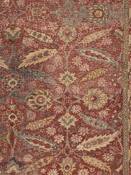 MATTO, A MUGHAL RUG, an antique Indian, the second half of the 17th century, ca 191-198,5 x 126,5-127,5 cm.