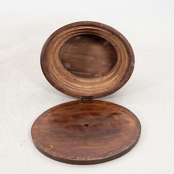 A walnut Art Deco side table first half of the 20th century.