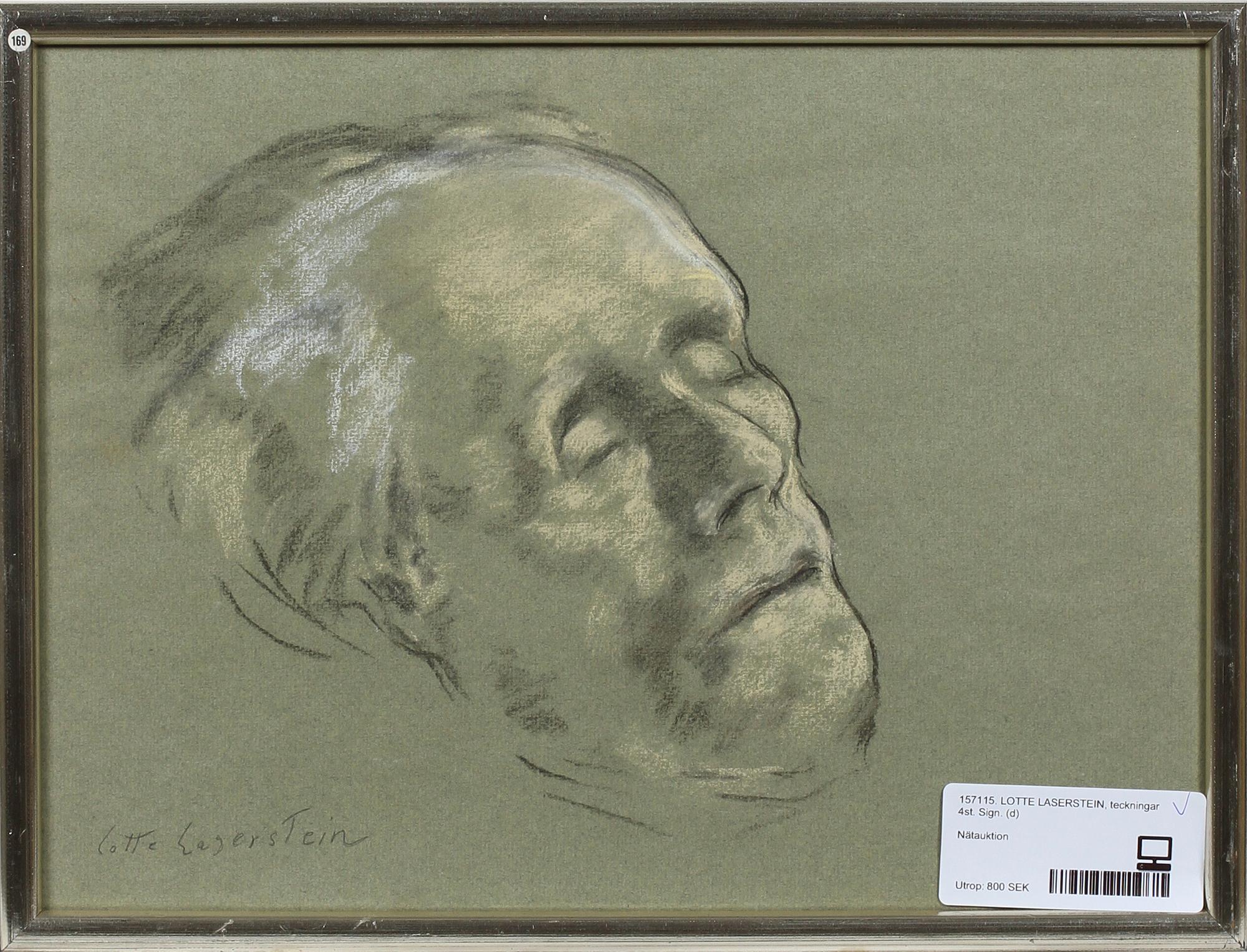 LOTTE LASERSTEIN, teckningar, 4 st. Sign.