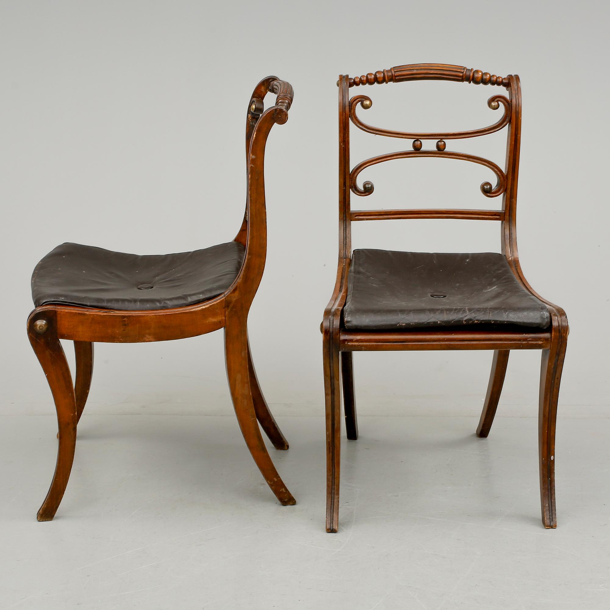 STOLAR, 6 st, England, 1800-talets andra hälft.