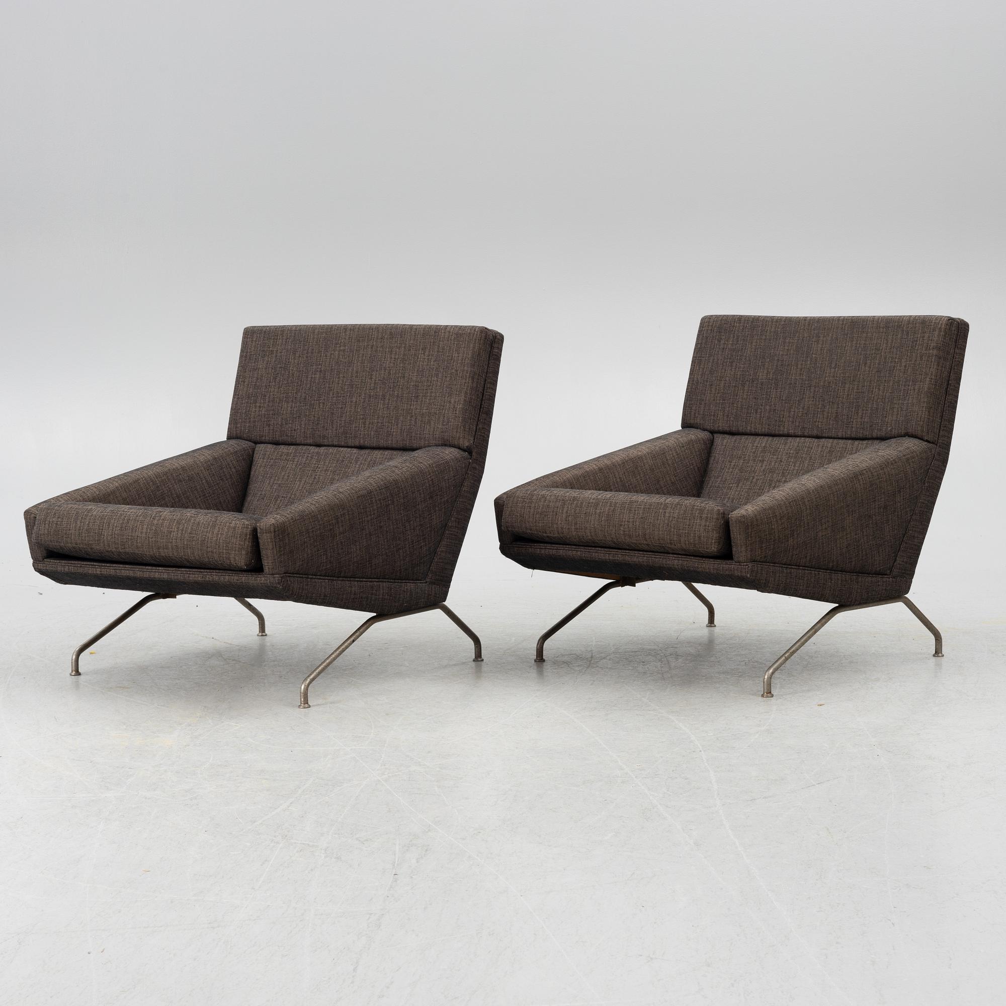 Georges van Rijck, fåtöljer, ett par, Beaufort, 1960-tal.