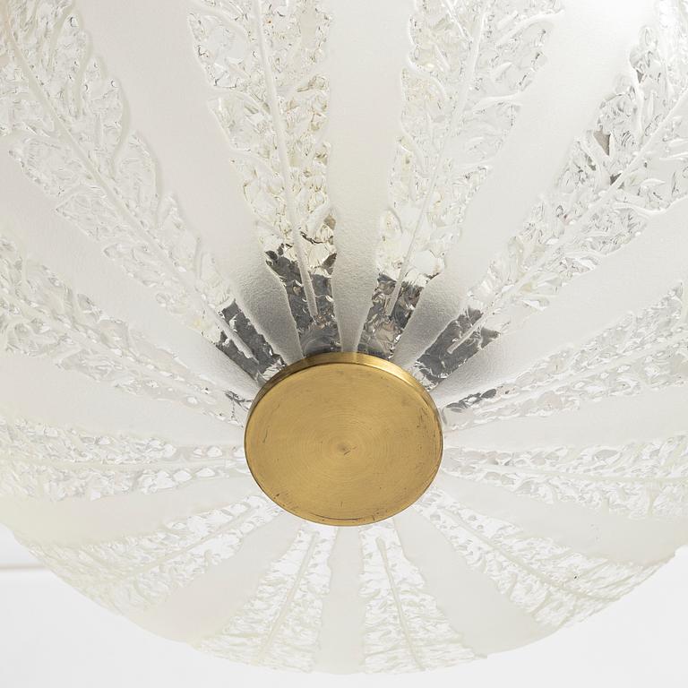 Taklampa, Swedish Modern, Elektroholm AB, Stockholm, 1940/50-tal.