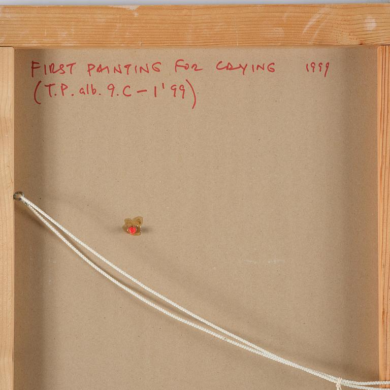 Clay Ketter, "First Painting for Crying (T.P. alb. 9 C. - 1'99)".