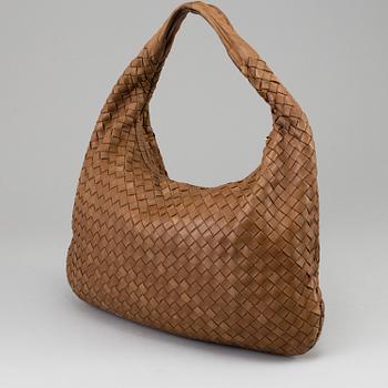 BOTTEGA VENETA, a light-brown leather bag.