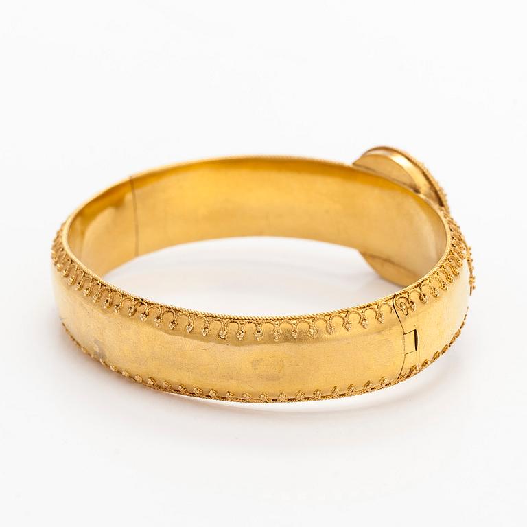 Bracelet, 18K gold, Stockholm, 19th century.
