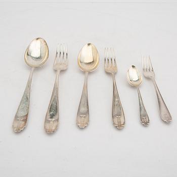 Bestick 80 dlr "Vasa" silver GAB Stockholm 1920-30-tal.