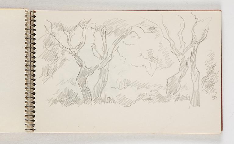 Lotte Laserstein, 10 små skissblock med teckningar.