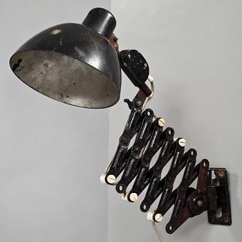 VÄGGLAMPA, Tyskland, 1900-talets andra hälft.