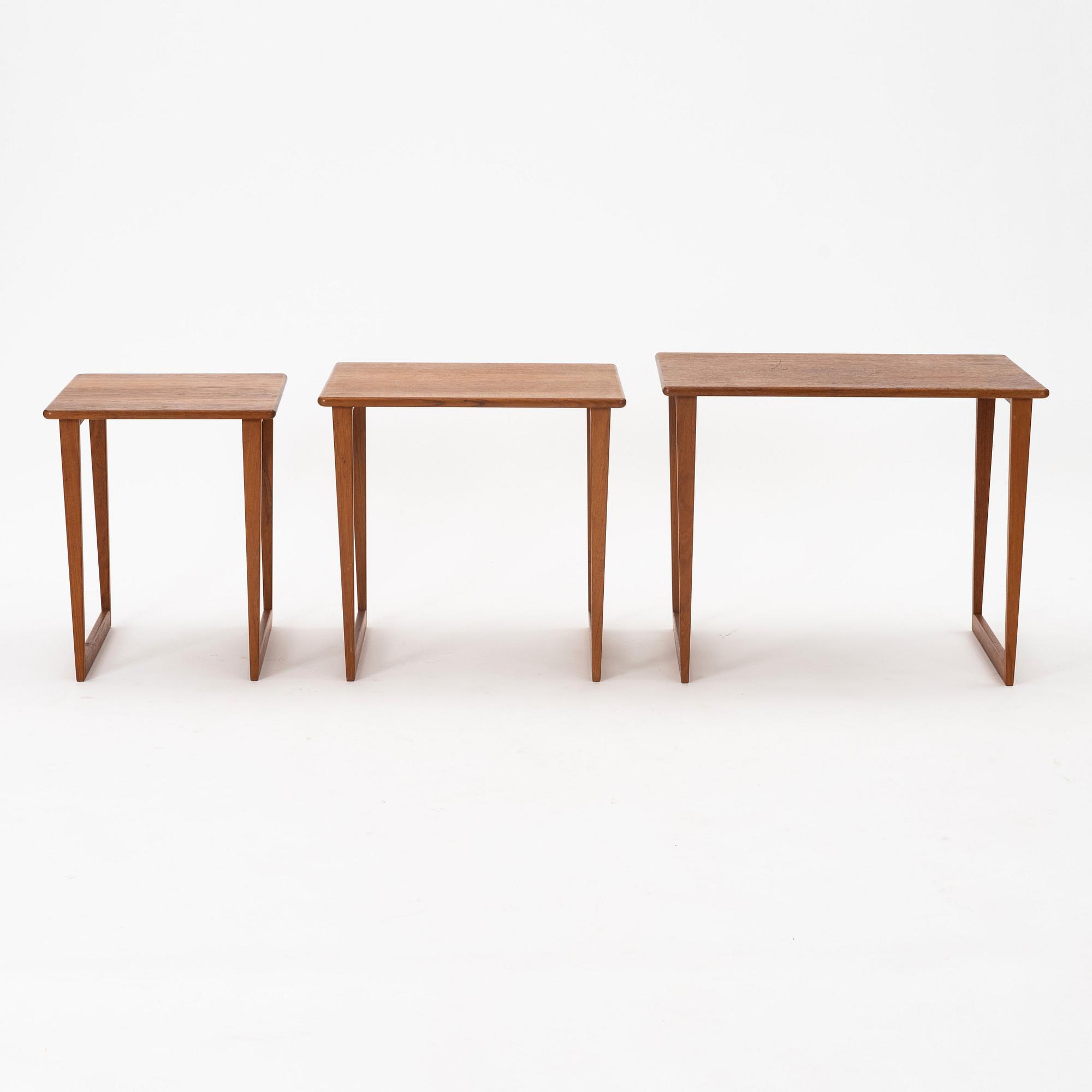 Jason Møbler, nesting tables, Ringsted, Denmark 1950-60s.
