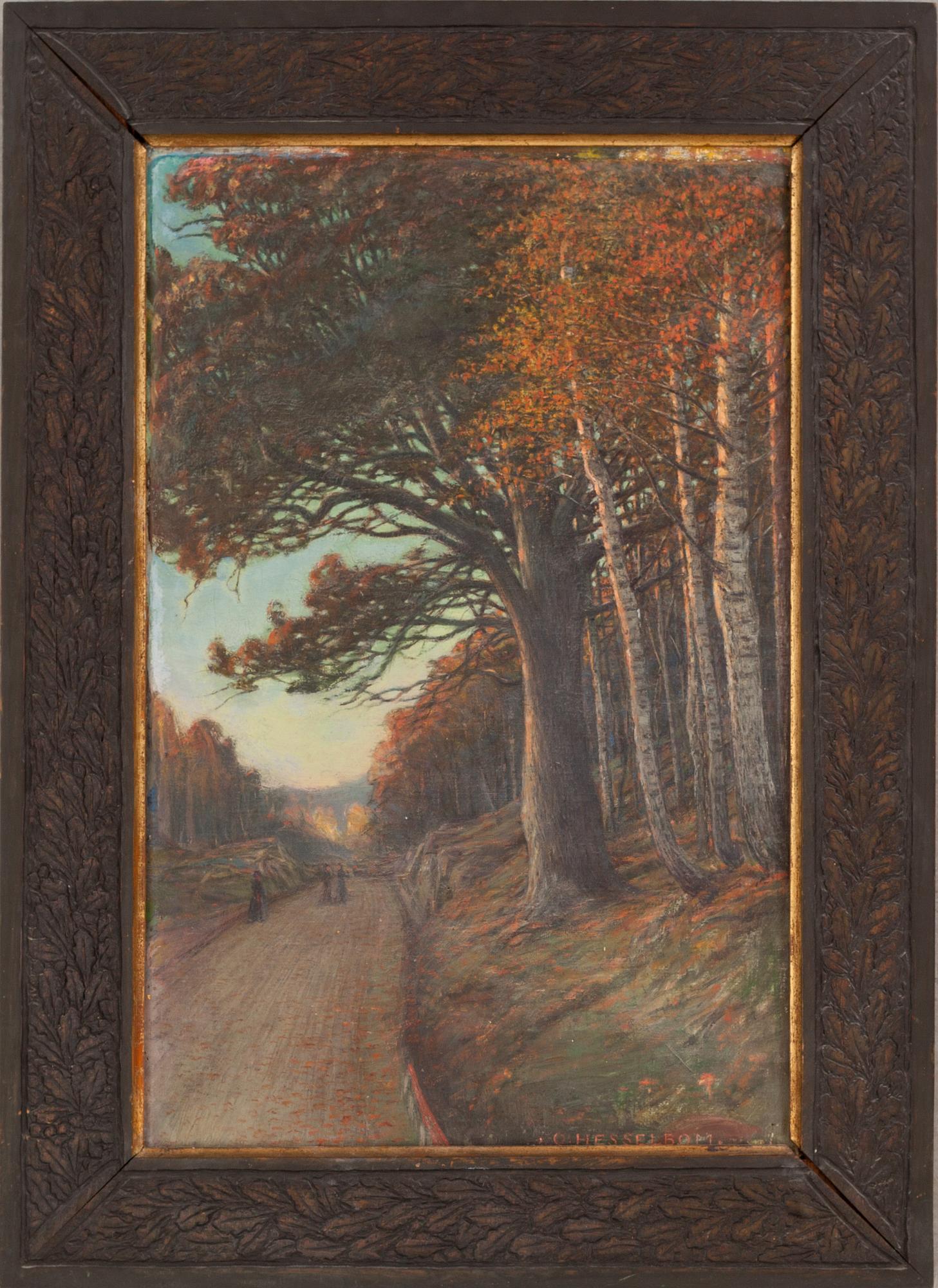 OTTO HESSELBOM, olja på duk, signerad.