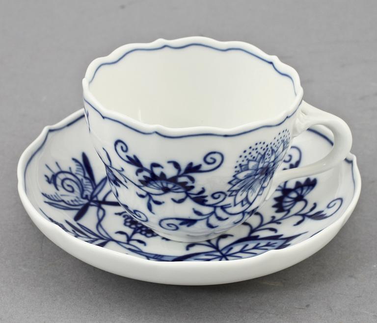 SERVISDELAR, 12 st, porslin, Meissen.