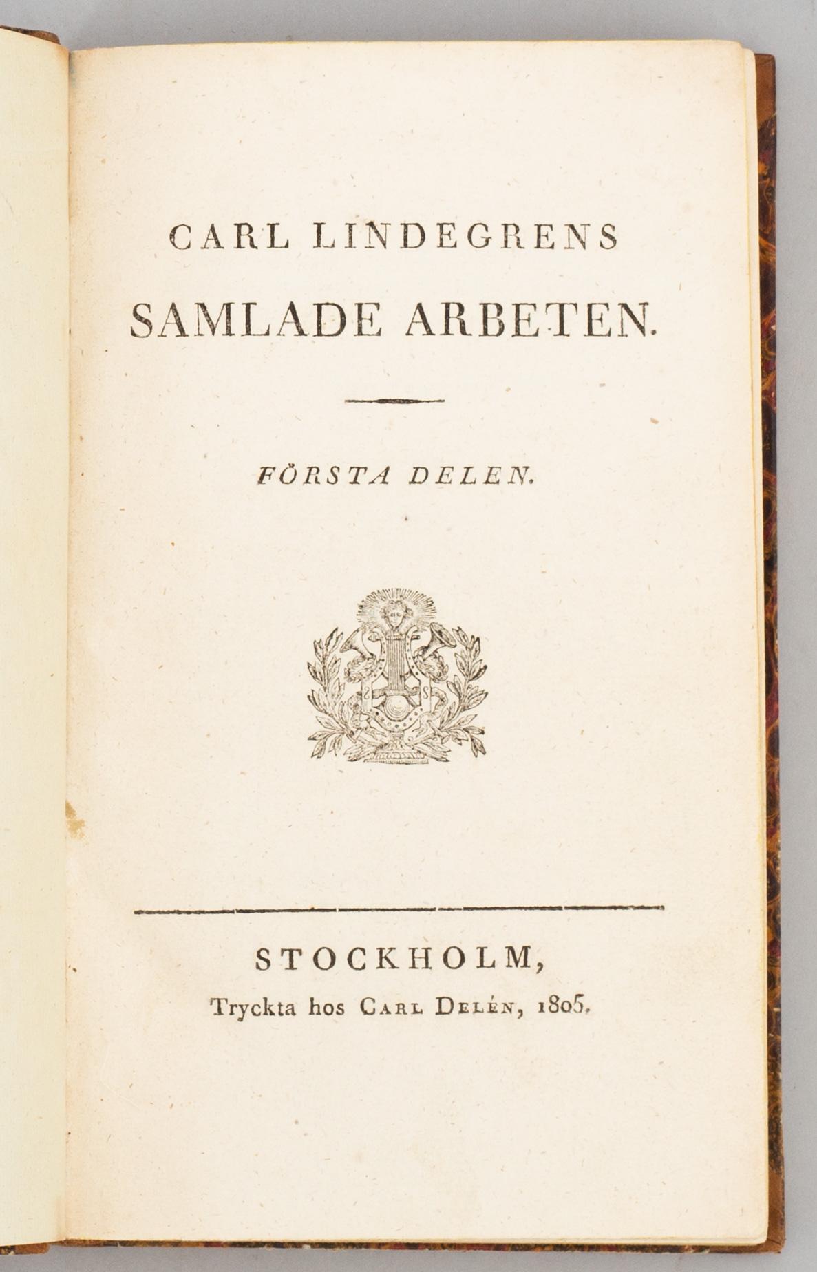 Äldre vitterhet, med Tessins brev till Gustaf III (7 vol).