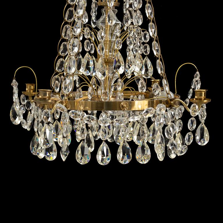 A second half of the 20th century Gustavian style chandelier.