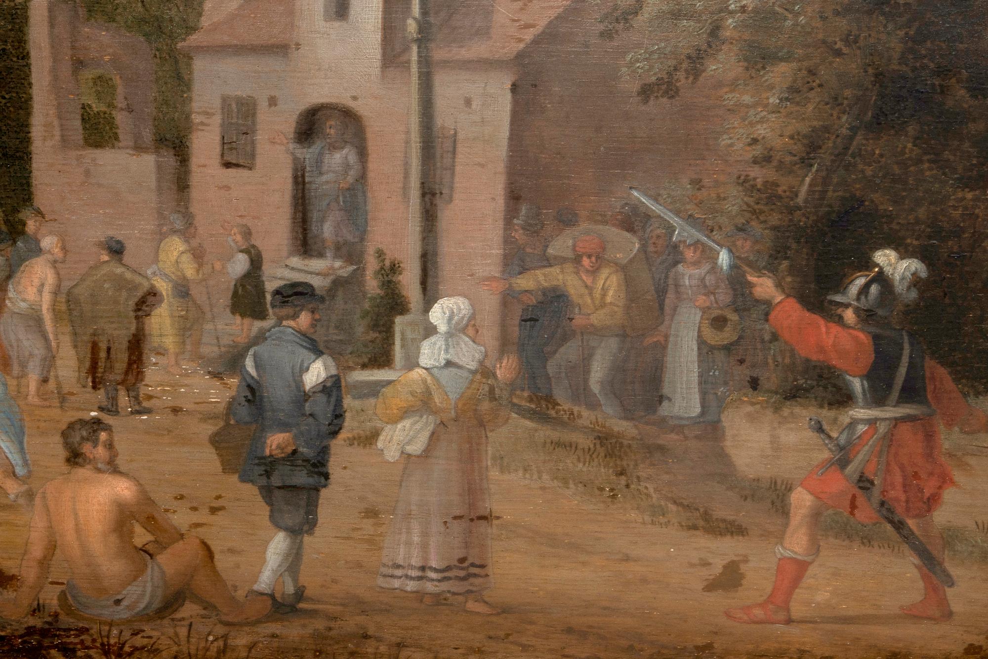 Cornelis Adamsz. Willaerts, follower of, oil on panel signed.
