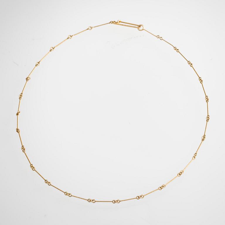 HALSSMYCKE, 14K guld, Björn Weckström Lapponia 1979. Vikt 2,7 g.