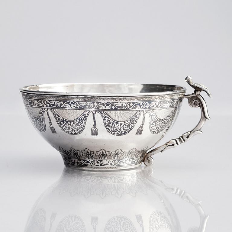 Skål/kopp, silver, Van, Khane Kian, Osmanska riket / Armenien, omkring 1890-1910.