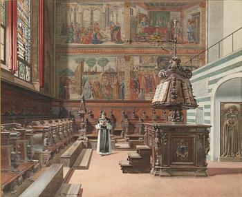 210. Interiör från Santa Maria Novella, Florens.