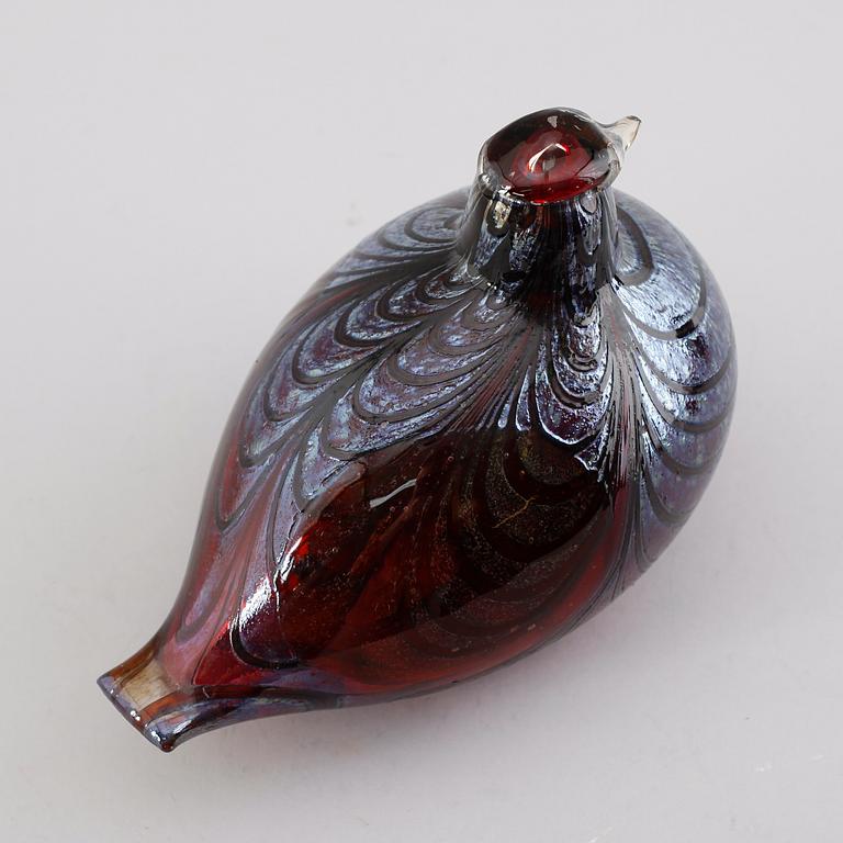 FIGUR, glas, Oiva Toikka, Nuutajärvi, Notsjö.