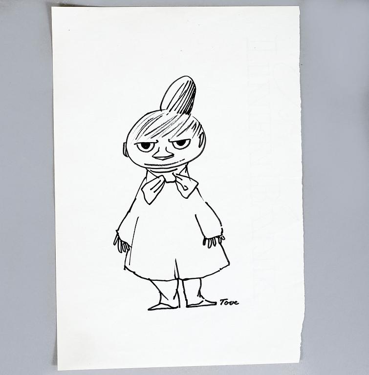 TOVE JANSSON, tuschteckning, sign.