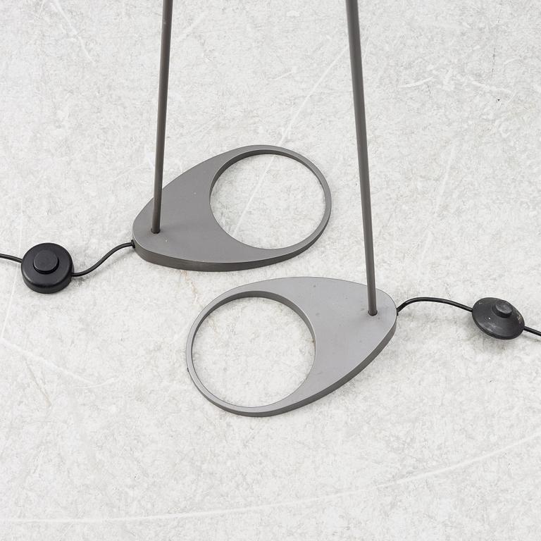 Arne Jacobsen, a pair of 'AJ' floor lamps, Louis Poulsen, Denmark.