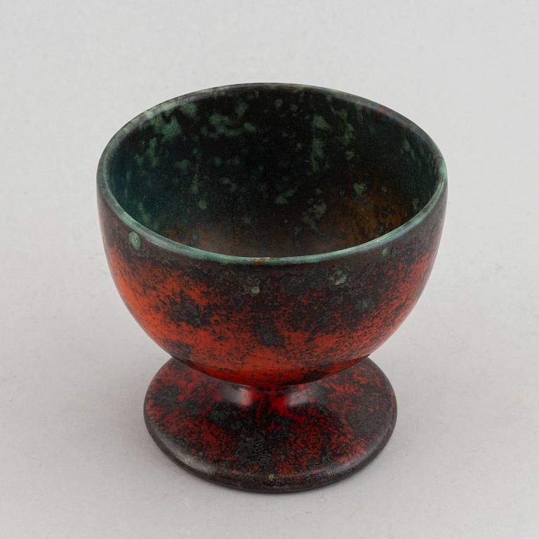 Hans Hedberg, a faience footed bowl, Biot, France.