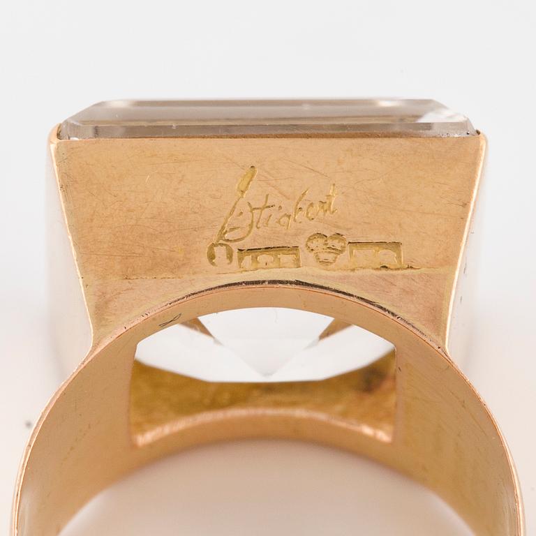 ATELJÉ STIGBERT, ring med fasettslipad bergkristall.
