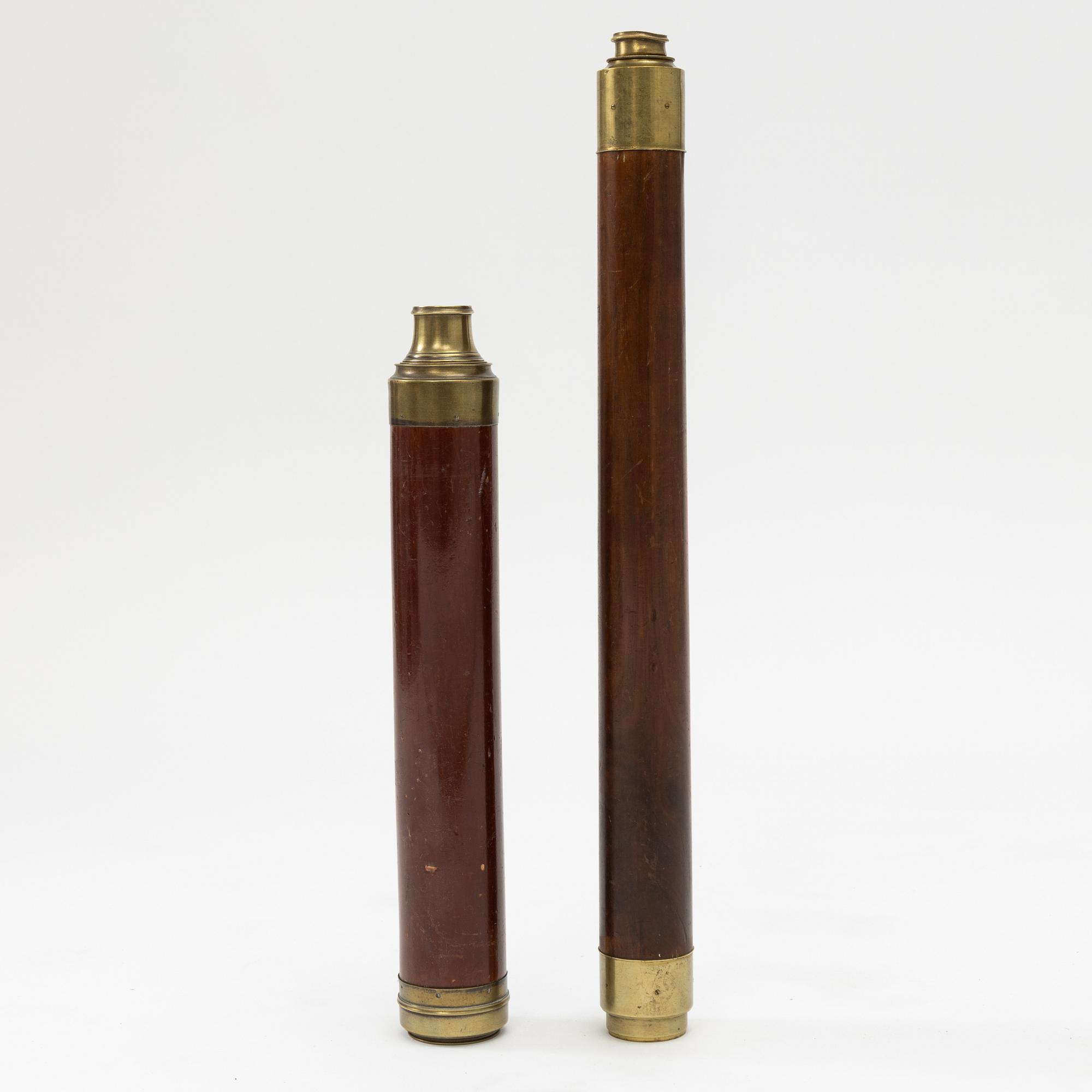 Two 19th century telescopes.