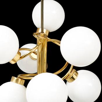 A ceiling lamp, sputnik model, second half of the 20th century.