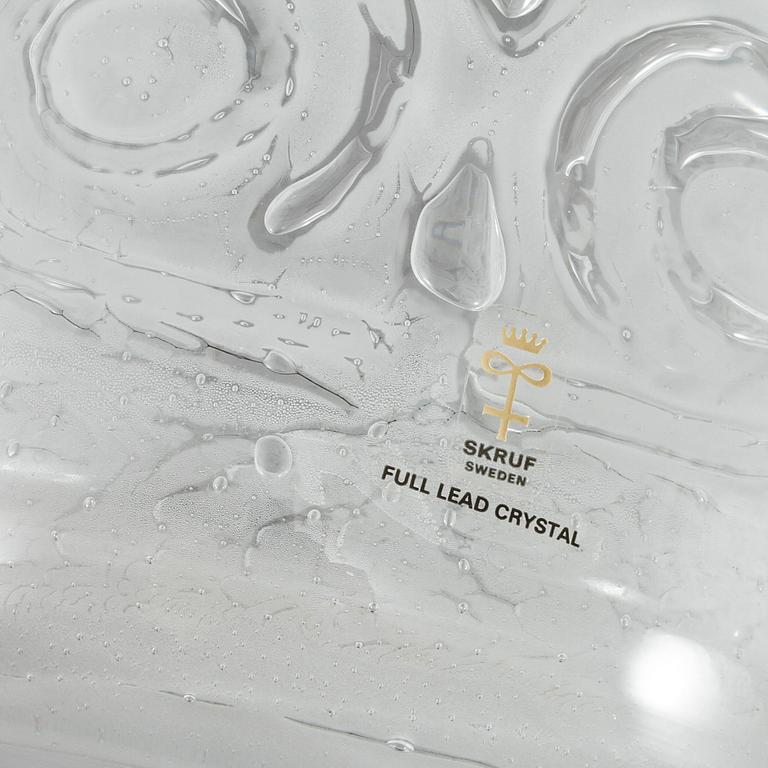 VAS, glas, "Thalatta", Bengt Edenfalk, Skrufs glasbruk.